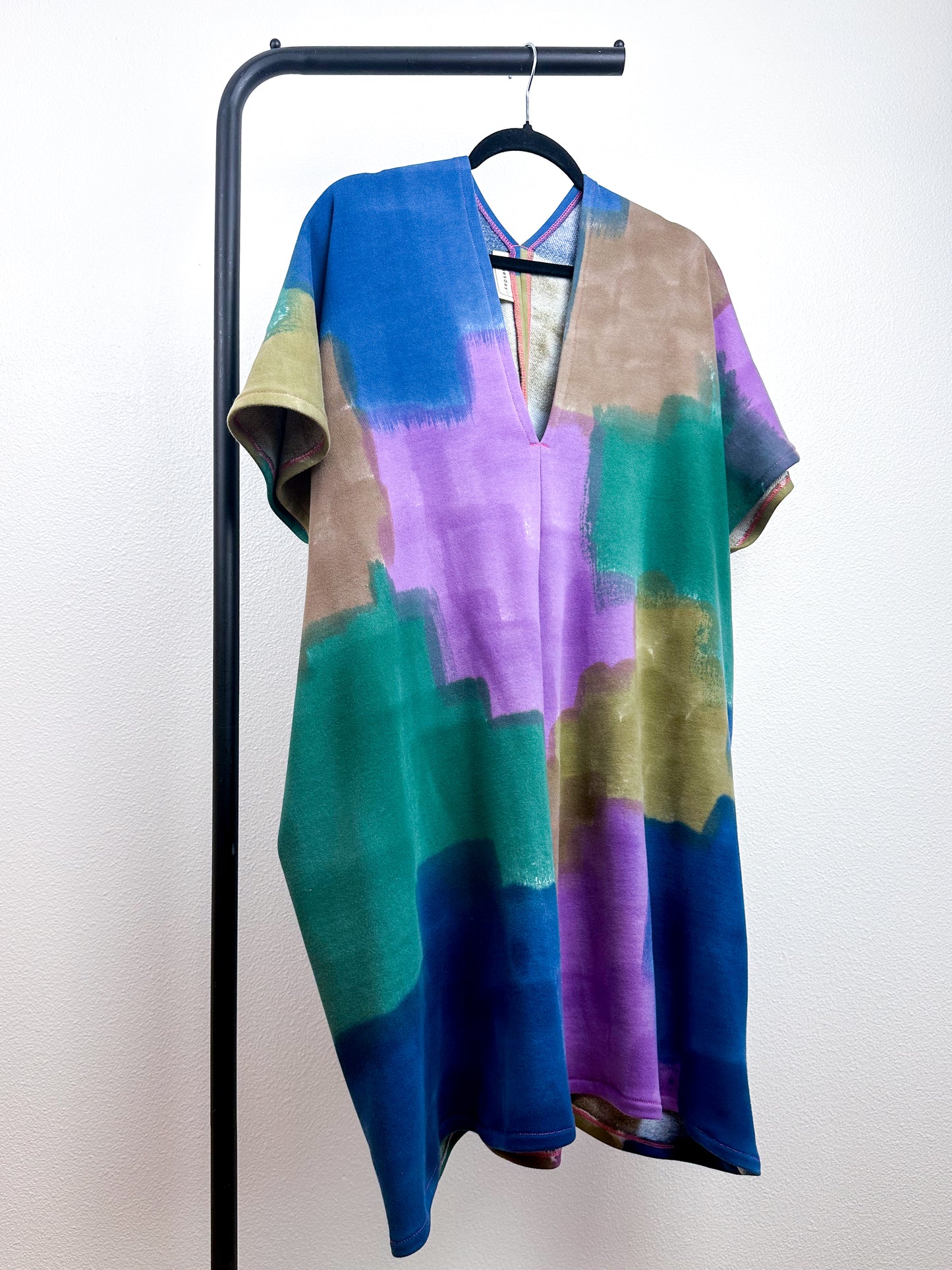 Oversized Hand-Dyed Sweatshirt Smock Dress Brick Rabanal