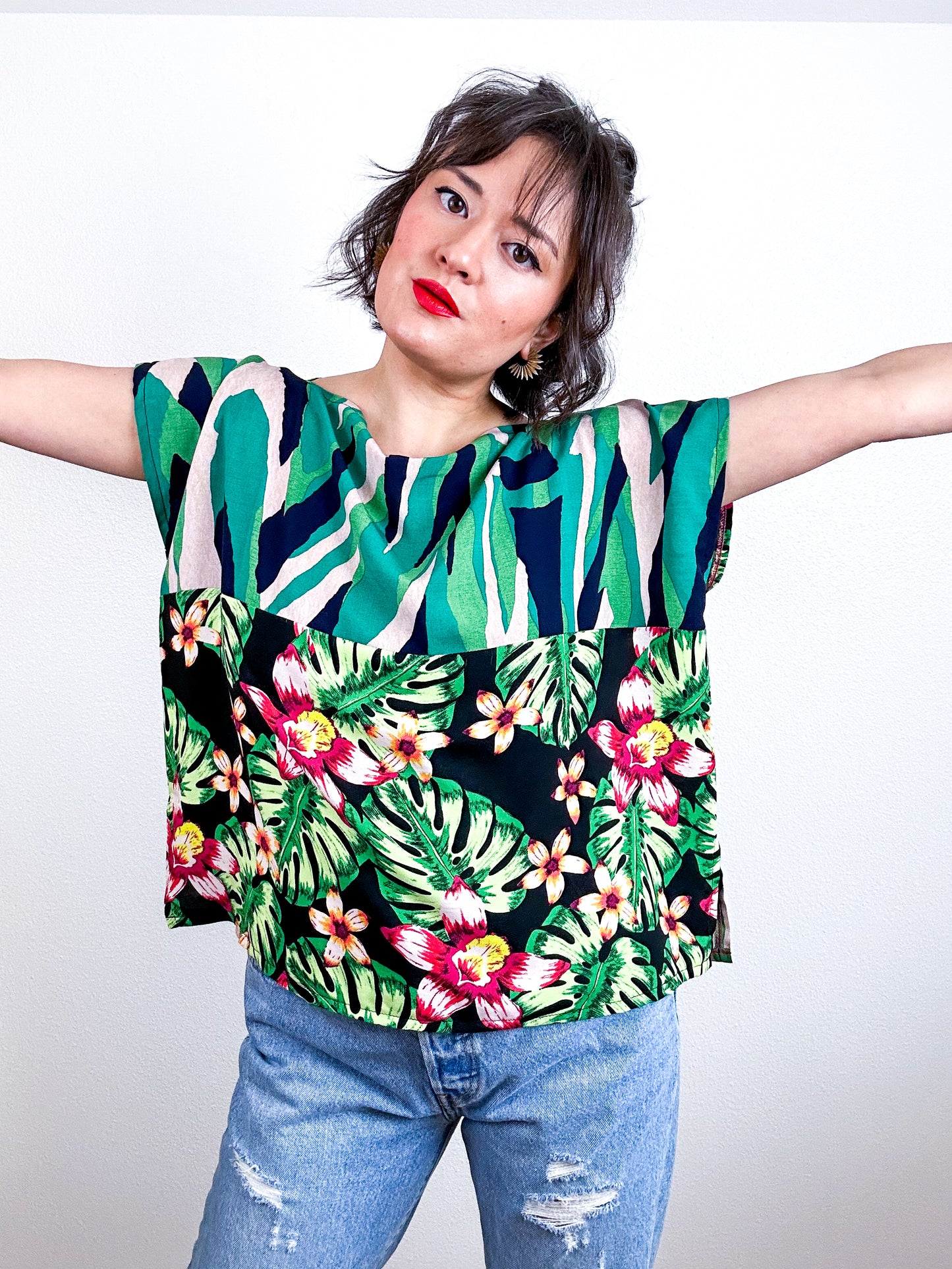 Scrappy Crop Green Tropical