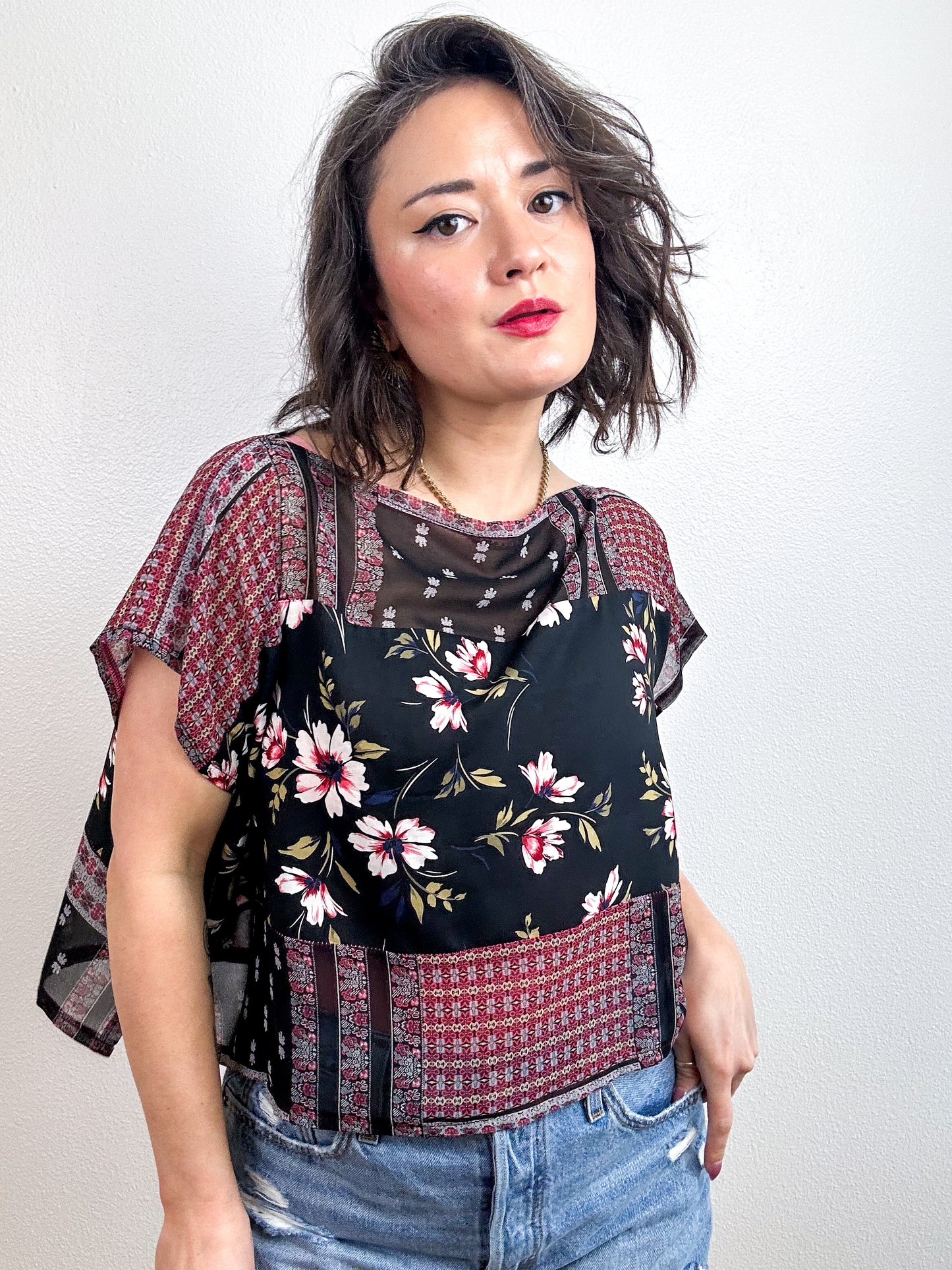Scrappy Crop Paisley Floral