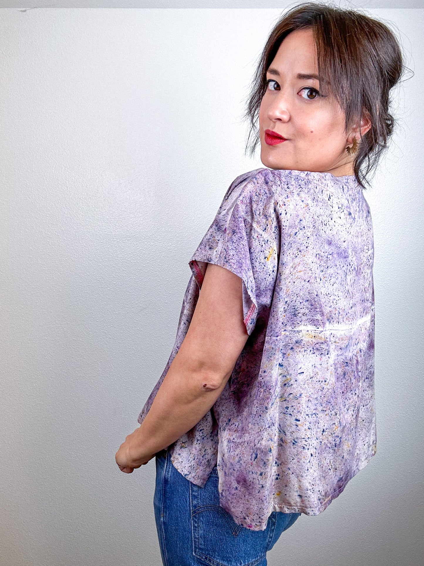 Hand-Dyed Crop Rayon Deconstructed Grey