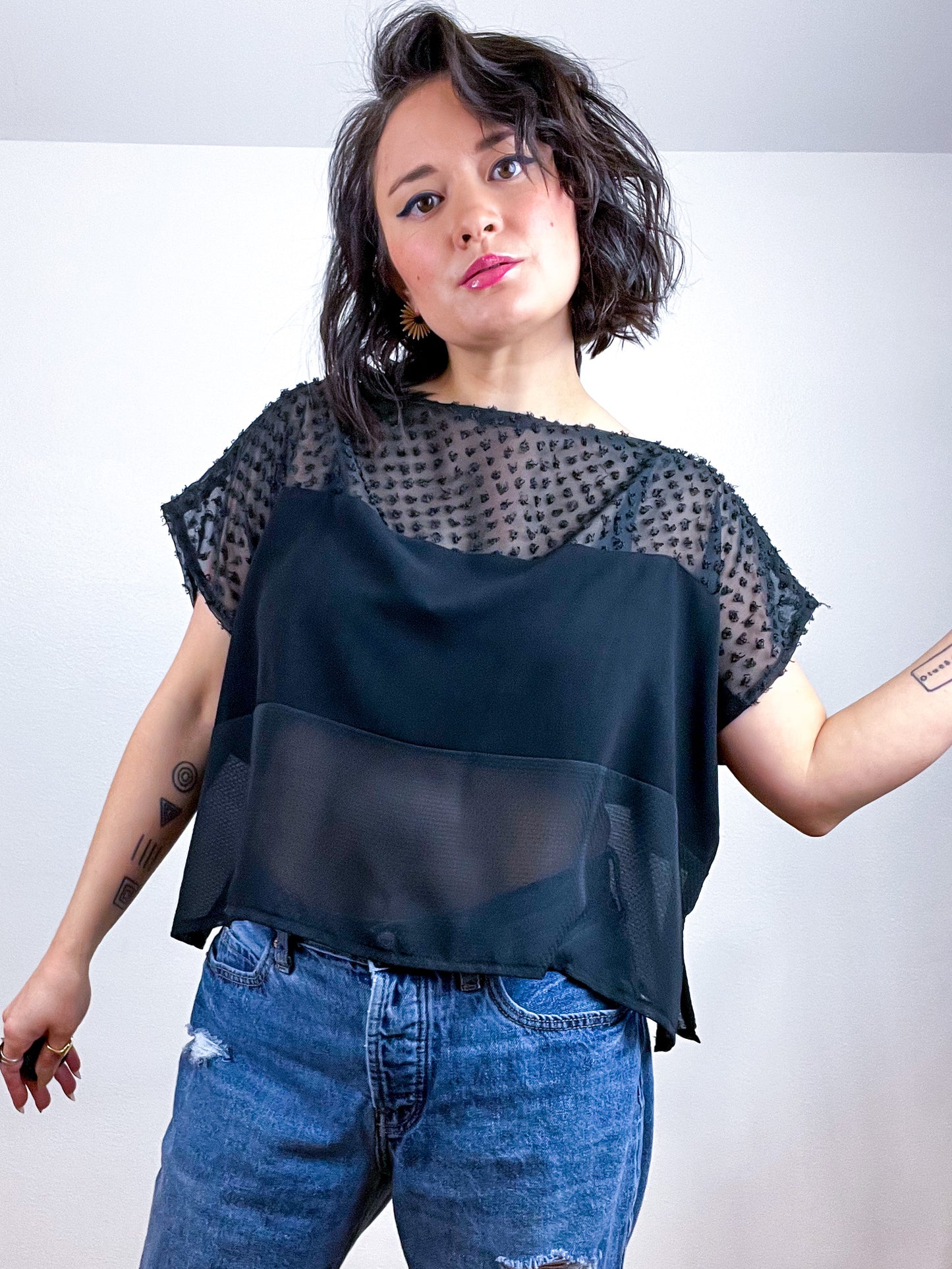 Scrappy Censor Crop Black Textures