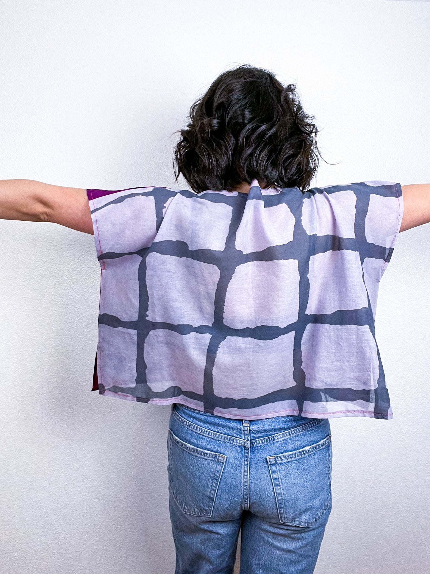 Hand-Dyed Flip Crop Lilac Amethyst