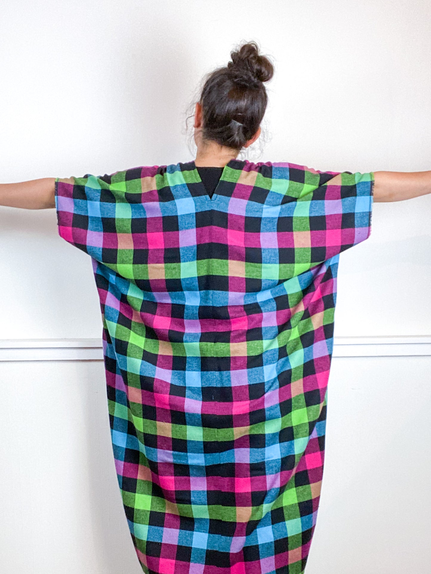 Plaid Smock Dress Multicolor Buffalo