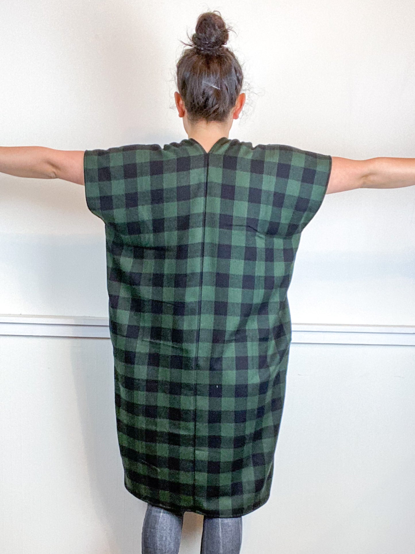Plaid Smock Dress Forest Buffalo