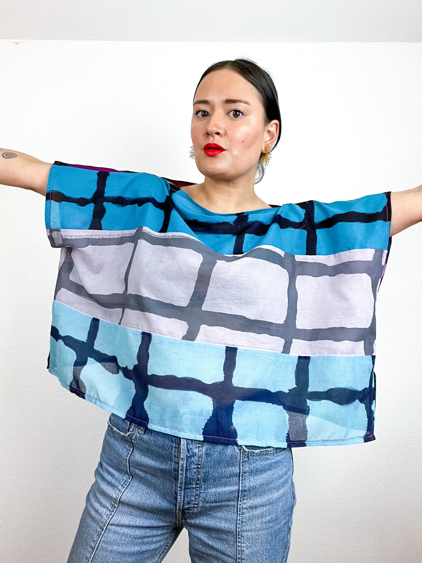Scrappy Flip Crop Cotton Voile Patchwork