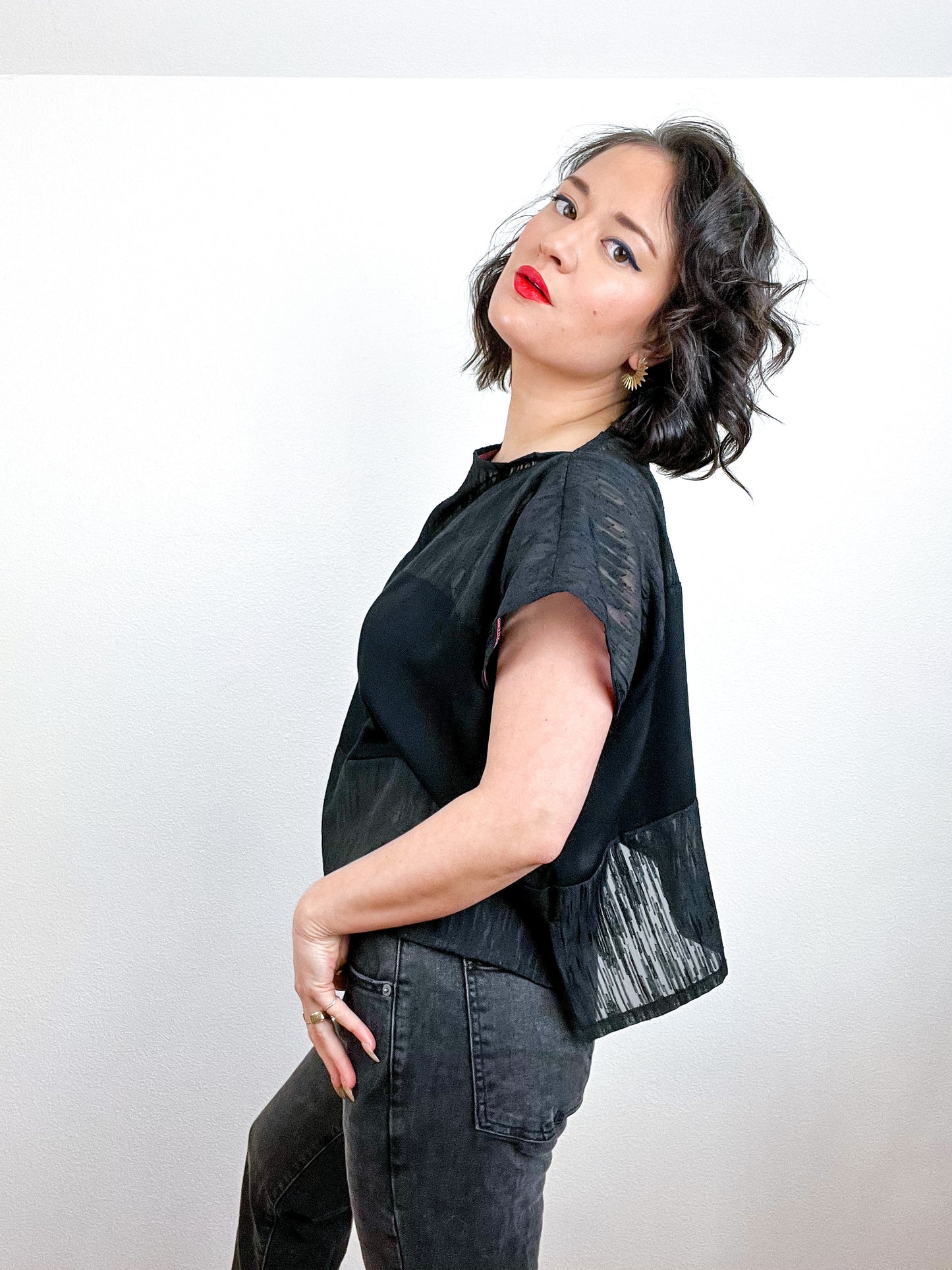 Scrappy Crop Black