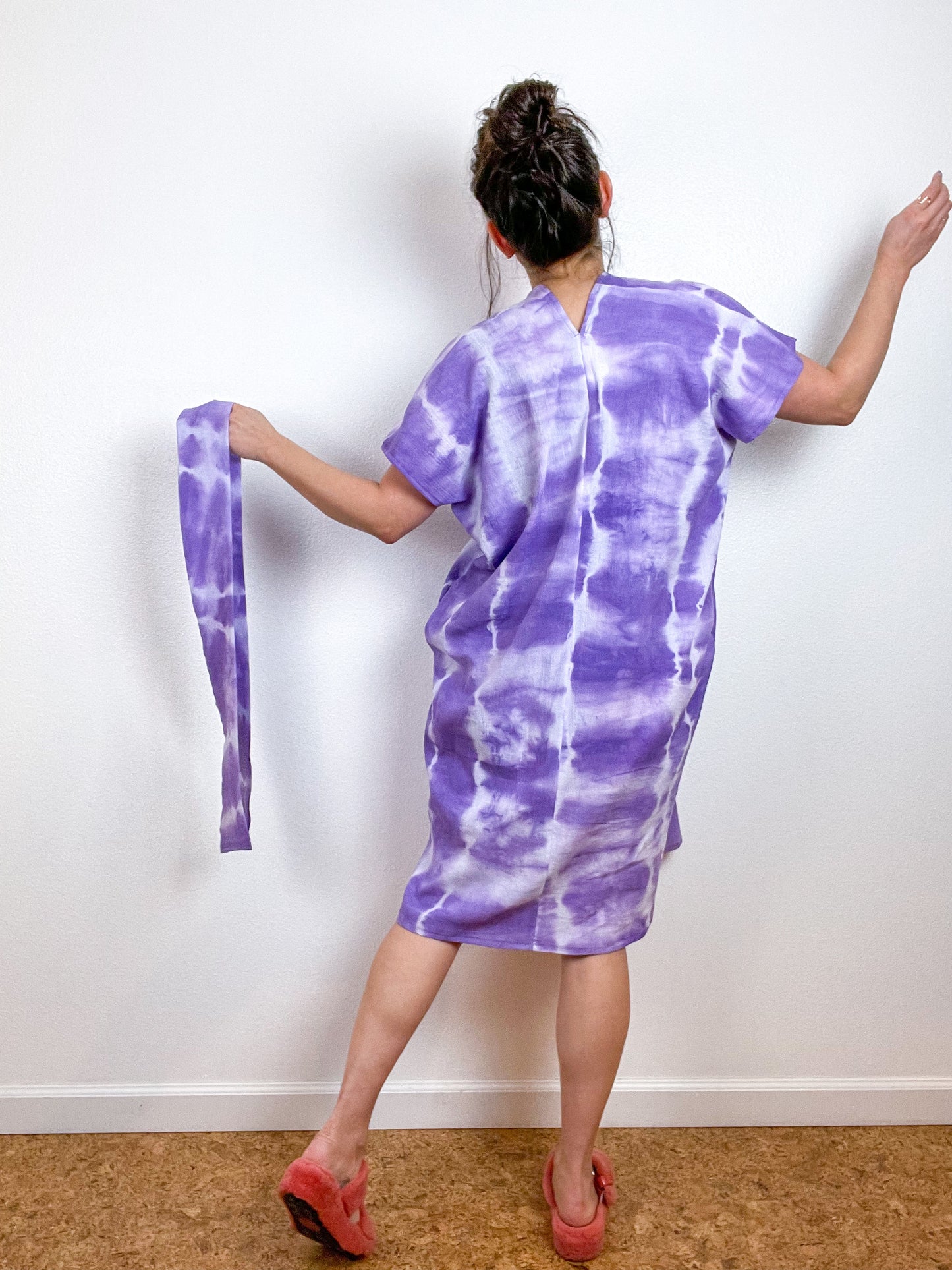 Single Gauze Caftan Dress Lilac