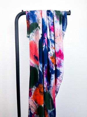 Hand-Dyed Bamboo Scarf Watercolor León