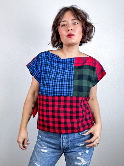 Scrappy Crop Plaid Flannel Mix 3