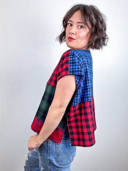 Scrappy Crop Plaid Flannel Mix 3