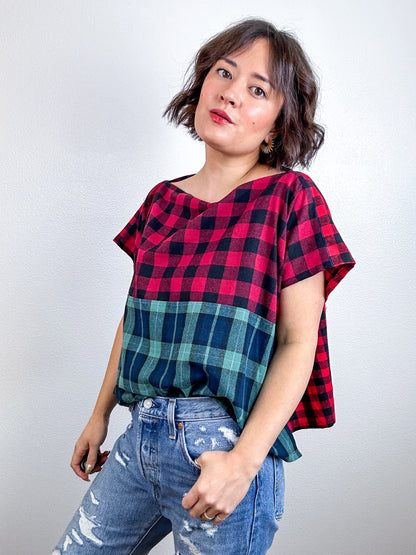 Scrappy Crop Plaid Flannel Mix 2