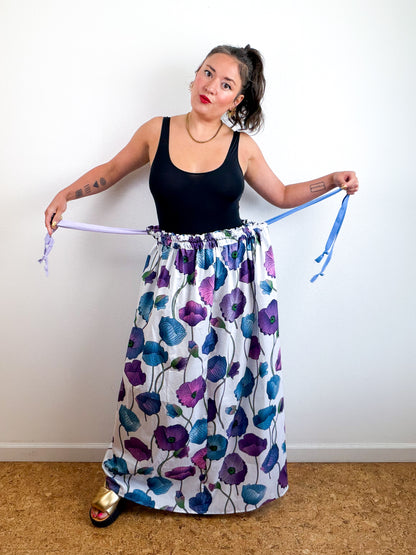 THE SKIRT Royal Poppy Cotton Lawn