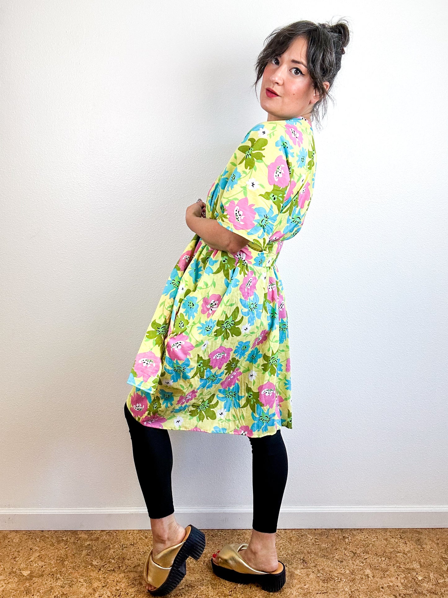 Print Duster Kimono Mini Butter Lily Cotton Lawn
