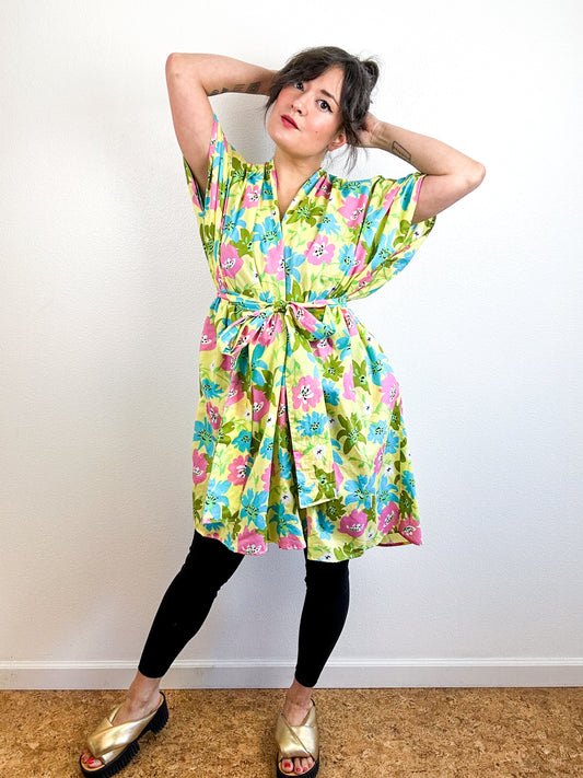 Print Duster Kimono Mini Butter Lily Cotton Lawn