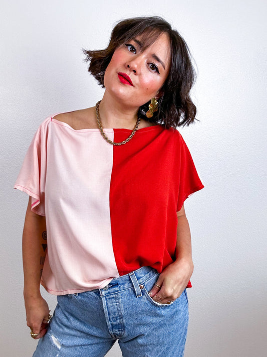 Scrappy Crop Terracotta Peach
