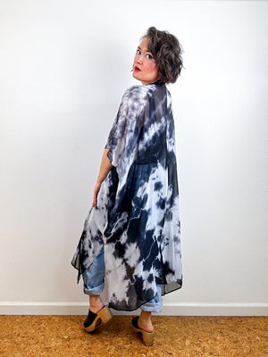 SILK Midi Caftan Dress Black Tie