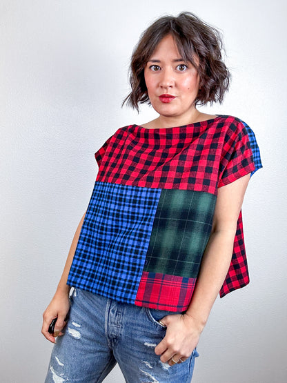 Scrappy Crop Plaid Flannel Mix 3