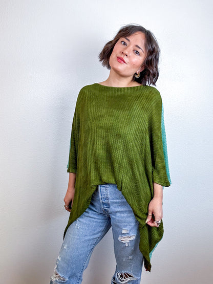 Oversize Flip Sweater Moss Celadon