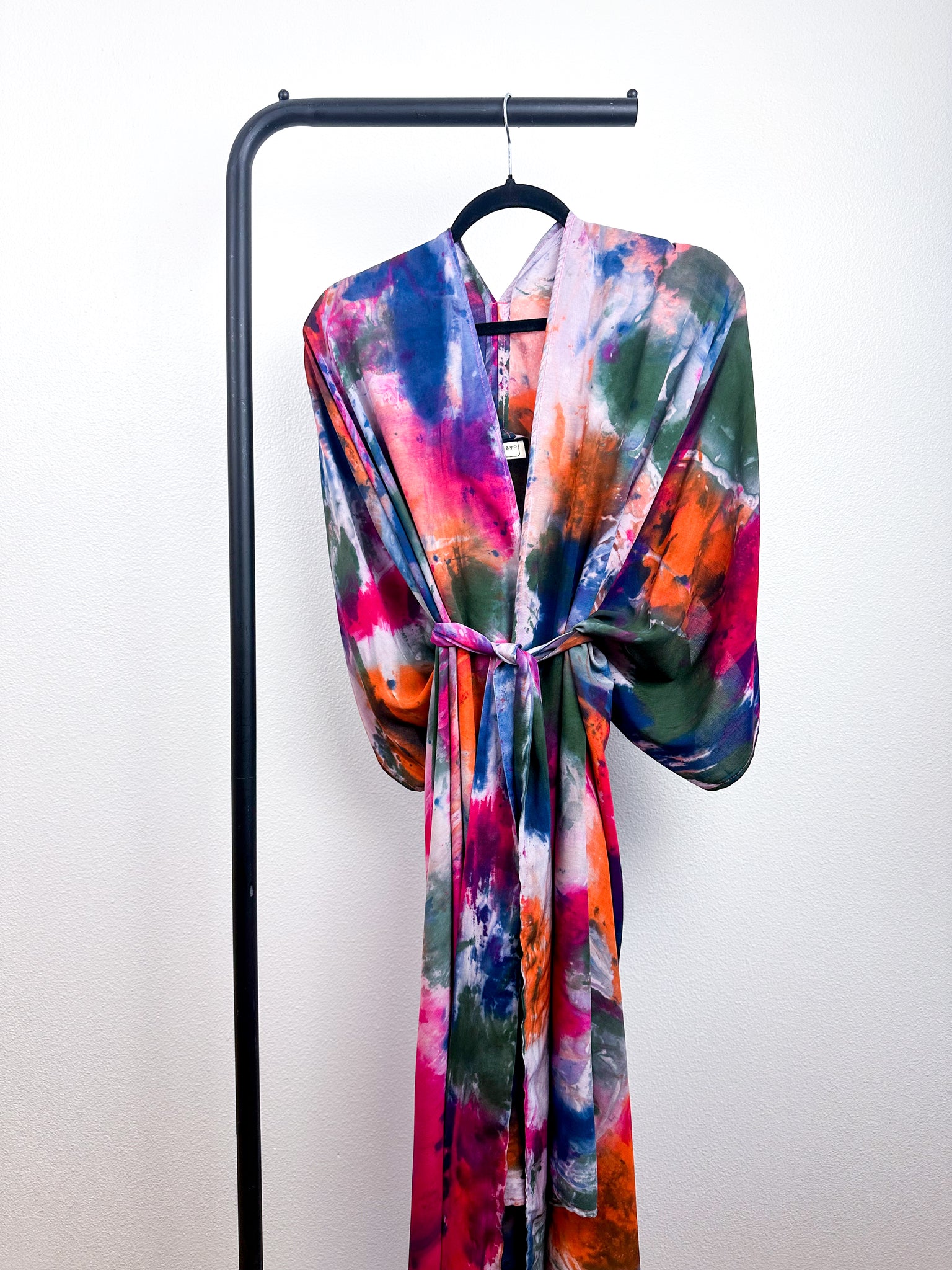 Hand-Dyed High Low Kimono Watercolor León