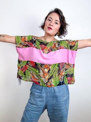 Scrappy Crop Pink Tropical