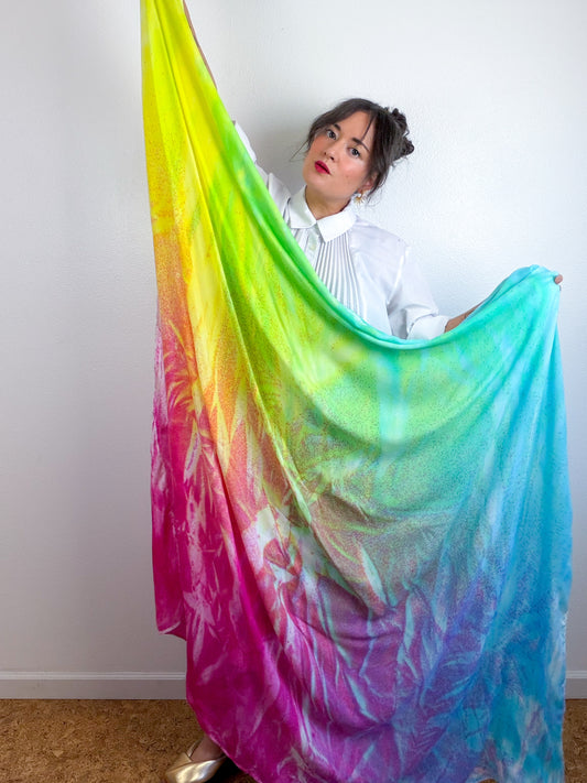 Hand-Dyed Bamboo Scarf Funfetti D