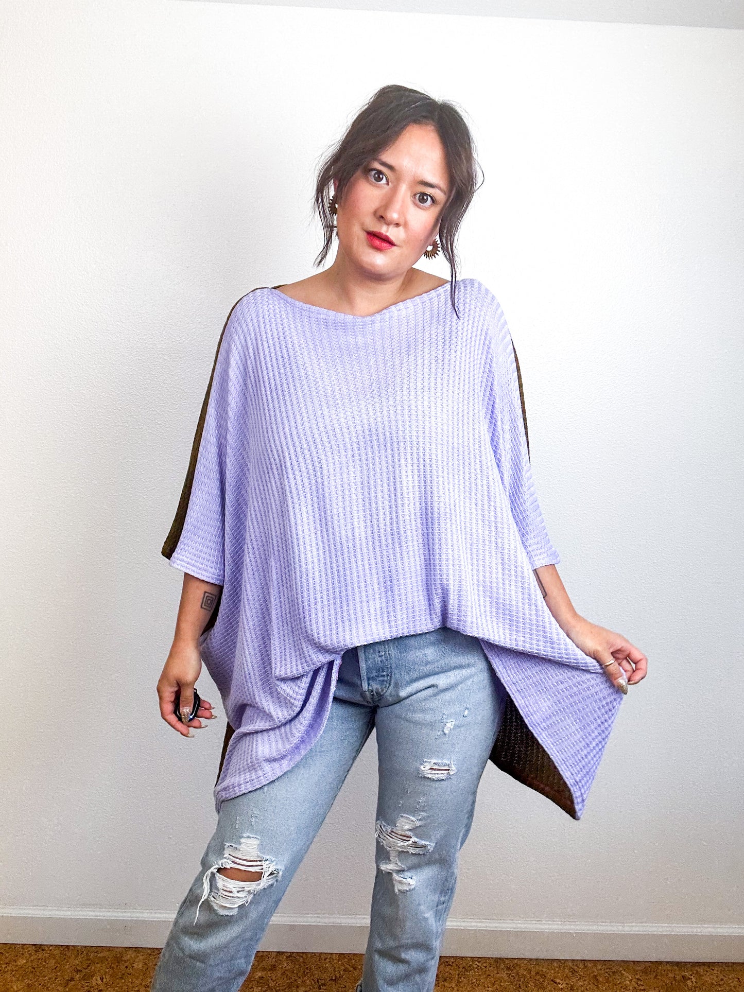 Oversize Flip Sweater Wisteria Bronze