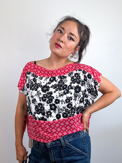Scrappy Crop Red Daisy Mum