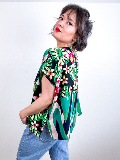 Scrappy Crop Green Tropical