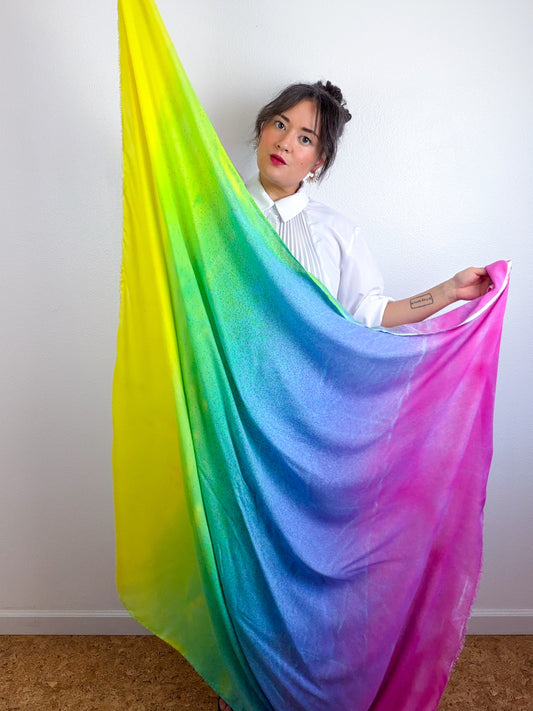 Hand-Dyed Bamboo Scarf Funfetti C