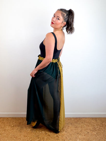 THE SKIRT Bronze Forest Reversible Chiffon