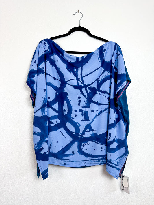 Hand-Dyed Bamboo Flip Crop Indigo Sumi