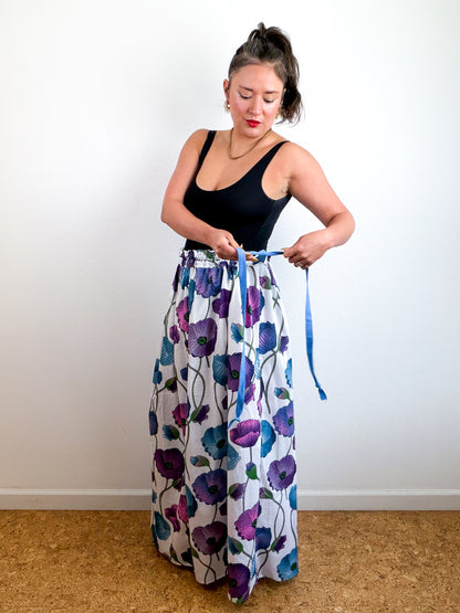 THE SKIRT Royal Poppy Cotton Lawn