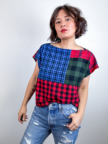 Scrappy Crop Plaid Flannel Mix 3