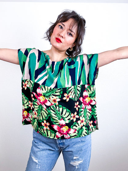 Scrappy Crop Green Tropical