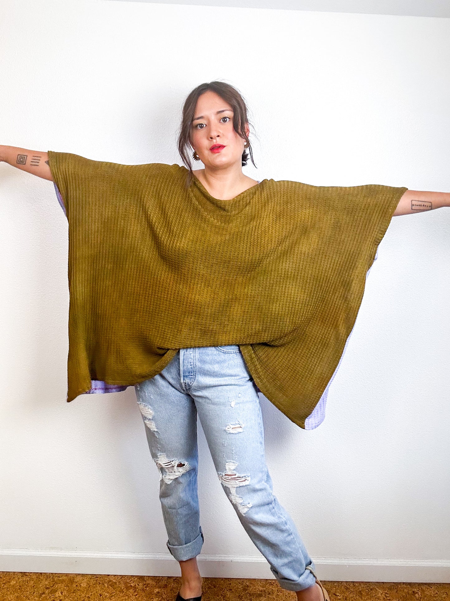 Oversize Flip Sweater Wisteria Bronze