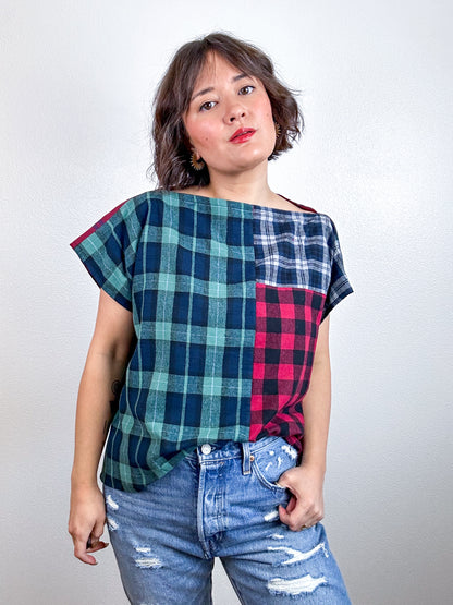Scrappy Crop Plaid Flannel Mix 1