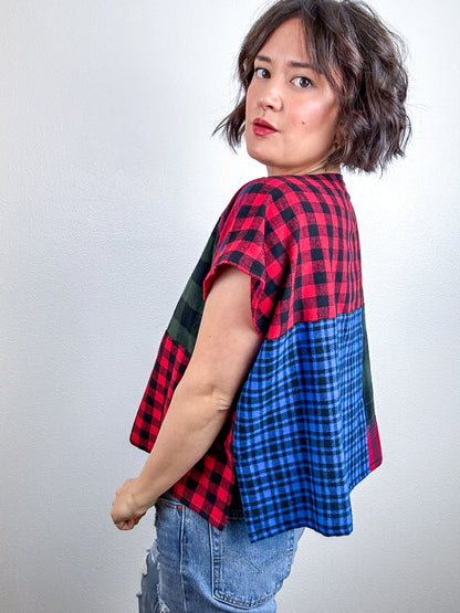 Scrappy Crop Plaid Flannel Mix 3