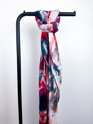 Hand-Dyed Bamboo Scarf Watercolor Pamplona