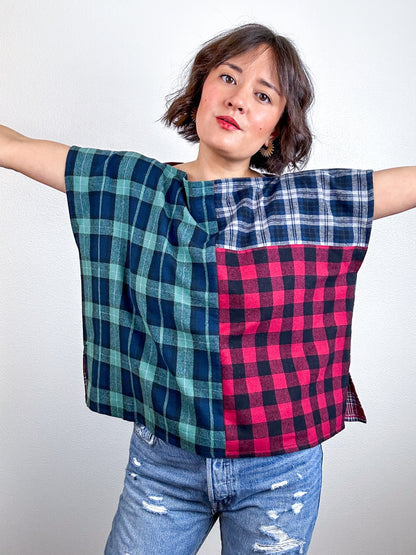 Scrappy Crop Plaid Flannel Mix 1