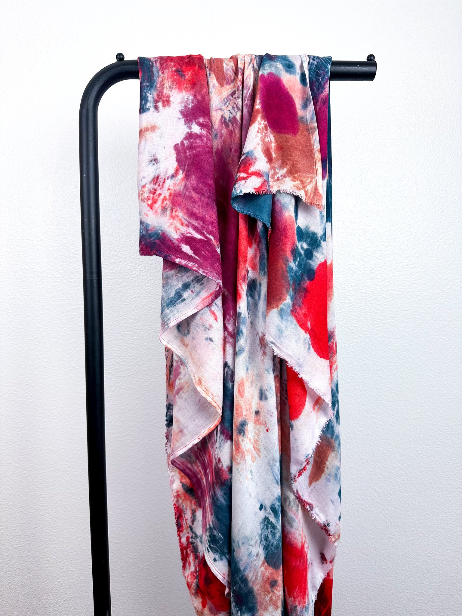 Hand-Dyed Bamboo Scarf Watercolor Pamplona