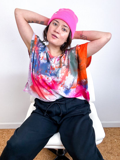 Hand-Dyed Bamboo Crop Watercolor León