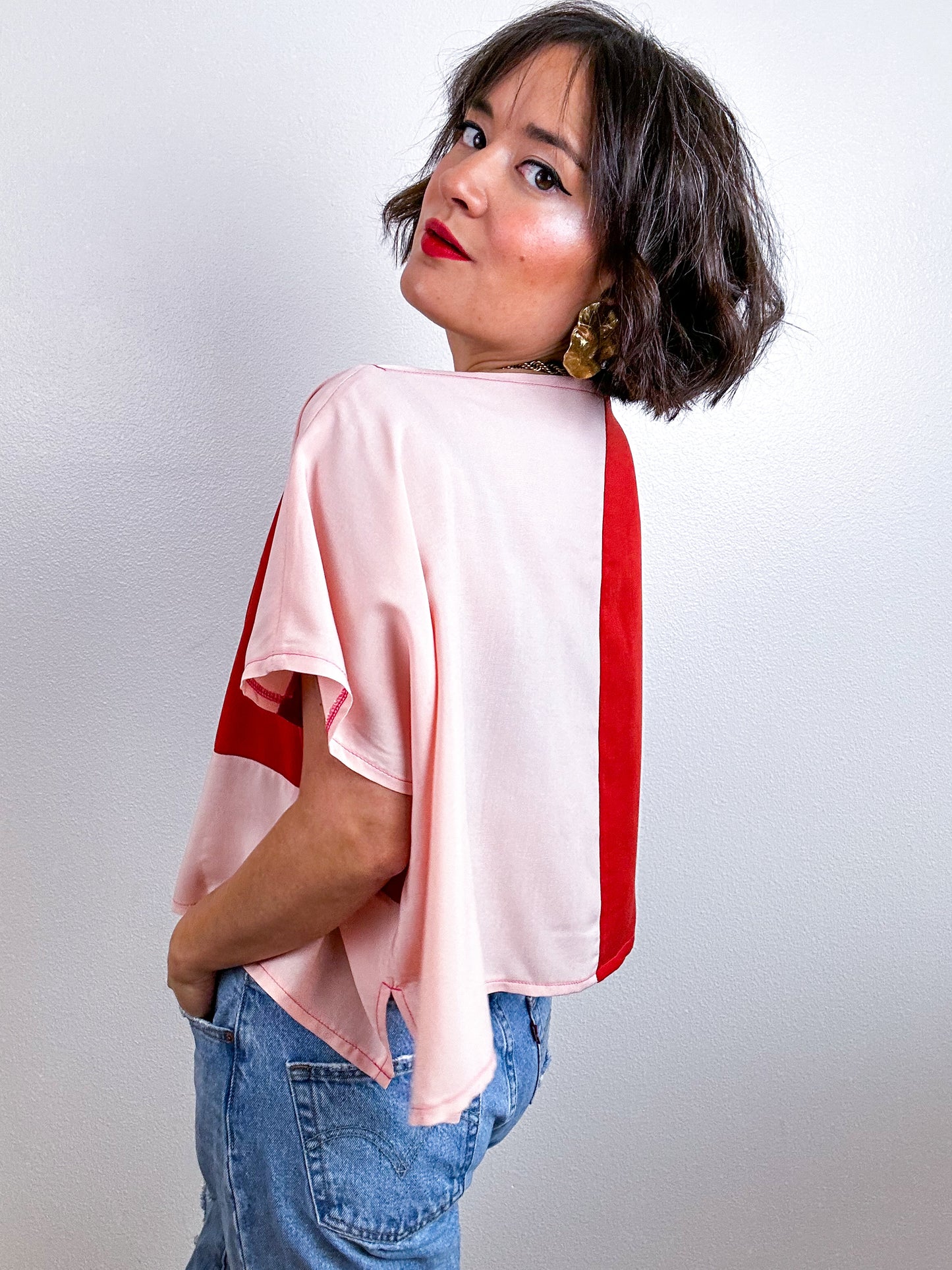 Scrappy Crop Terracotta Peach