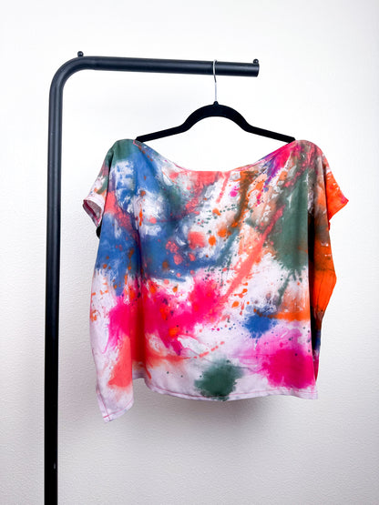 Hand-Dyed Bamboo Crop Watercolor León