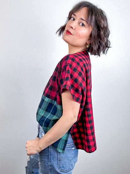 Scrappy Crop Plaid Flannel Mix 2