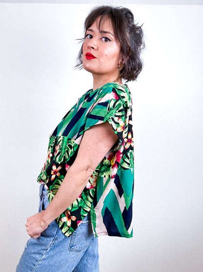 Scrappy Crop Green Tropical