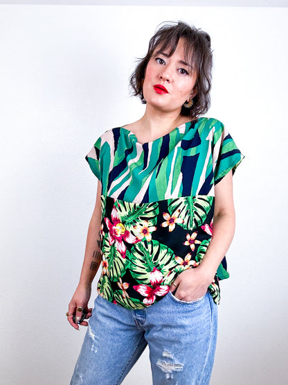 Scrappy Crop Green Tropical
