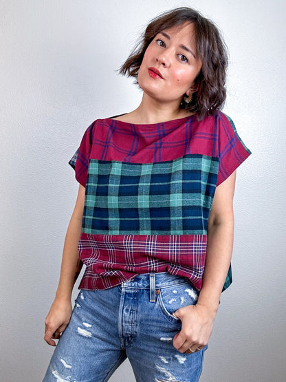 Scrappy Crop Plaid Flannel Mix 1