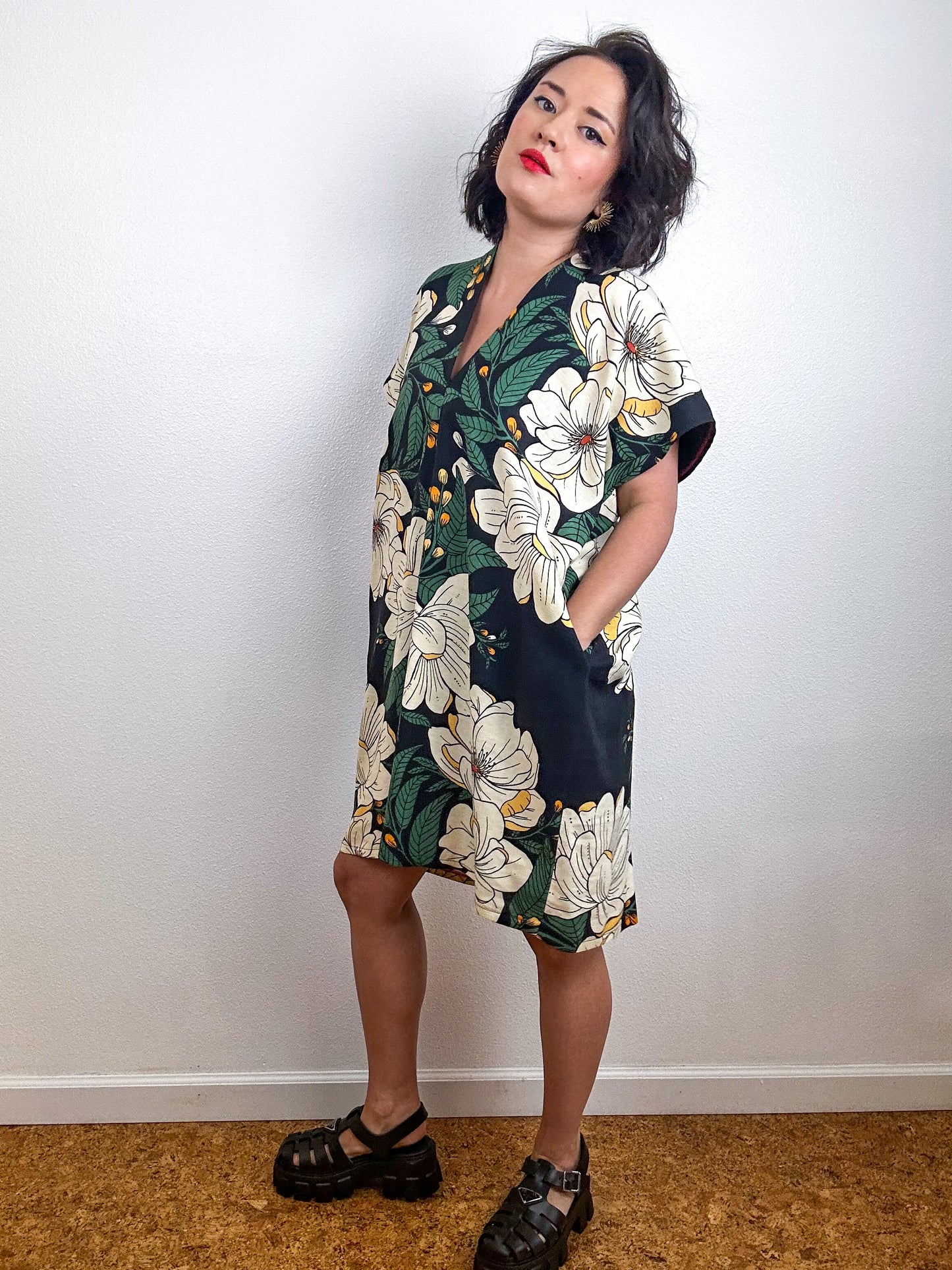 Print Mini Smock Dress Magnolia