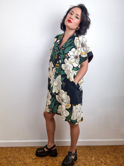 Print Mini Smock Dress Magnolia