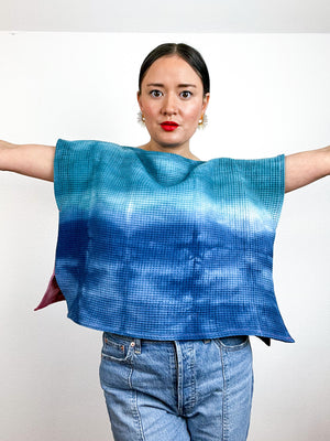 Hand-Dyed Flip Crop Waffle Cotton Cools Warms